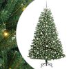 vidaXL Umjetno božićno drvce s nogom Zelena 180 cm PVC i metal