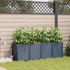 vidaXL Vrtna saksija 4 pcs Sivi 160 x 40 x 52 cm Plastika