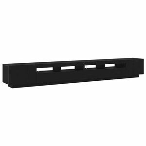 vidaXL Set TV komoda 3 kom. Crna Konstruirano drvo