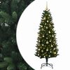 vidaXL Umjetno božićno drvce s kuglicama 120 cm 150 LED lampica