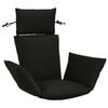 vidaXL Adirondack Jastučić PUTTEN 100% poliester Crna 60 x 145 x 10 cm