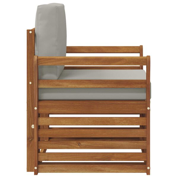 vidaXL Set vanjskih sofa s jastukom Prirodna 75,5 x 63 x 73 cm