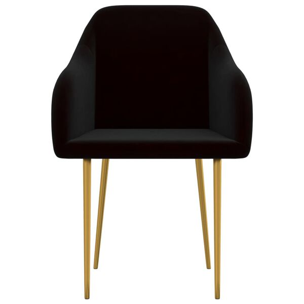 vidaXL Blagovaonske stolice 6 kom crne bar&scaron;unaste