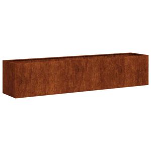 vidaXL Sadilica boja hrđe 200x40x40 cm od pohabanog čelika