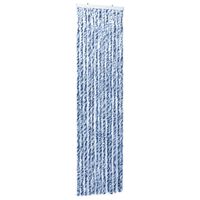 vidaXL Zastor protiv insekata plavo-bijelo-srebrni 56 x 185 cm šenil