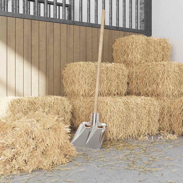 vidaXL Glava lopate Srebrno 43 x 32,5 cm Aluminij