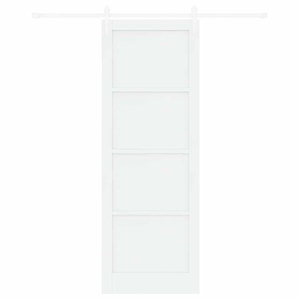 vidaXL Klizna vrata ORKDAL Bijelo 83 x 232 cm Čvrsto borovo drvo