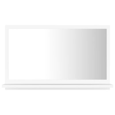 vidaXL Kupaonsko ogledalo bijelo 60 x 10,5 x 37 cm konstruirano drvo