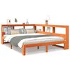 vidaXL Krevet s regalom za knjige bez madraca 140 x 190 cm od borovine