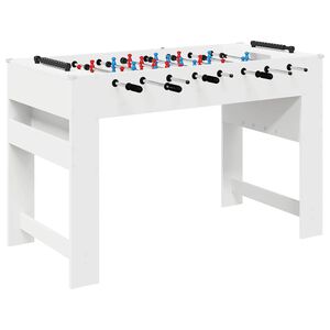 vidaXL Fuzbal Stol Bijeli 125 x 60,5 x 80 cm Konstruirano drvo