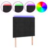 vidaXL LED uzglavlje crno 100x5x118/128 cm bar&scaron;unasto
