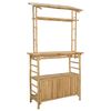 vidaXL Vanjski bar stol Prirodna 110 x 50 x 210 cm Bambus