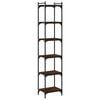 vidaXL Regal za knjige 6 razina smeđa boja hrasta 40x30x188 cm drveni