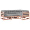 vidaXL 4-dijelni set vrtnih sofa s jastucima od duglazije i jelovina