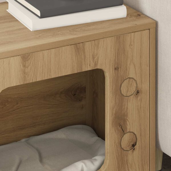 vidaXL Mačja Kuća Umjetnička hrastovina 51 x 30 x 52 cm