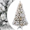 vidaXL Umjetno božićno drvce s nogom 180 cm 300 LED lampica