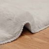vidaXL Faux Rabbit Fur Rug Olite Bež &Oslash; 100 cm Poliester