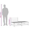 vidaXL Vrtna sofa bez naslona za ruke s tabureom masivna duglazija