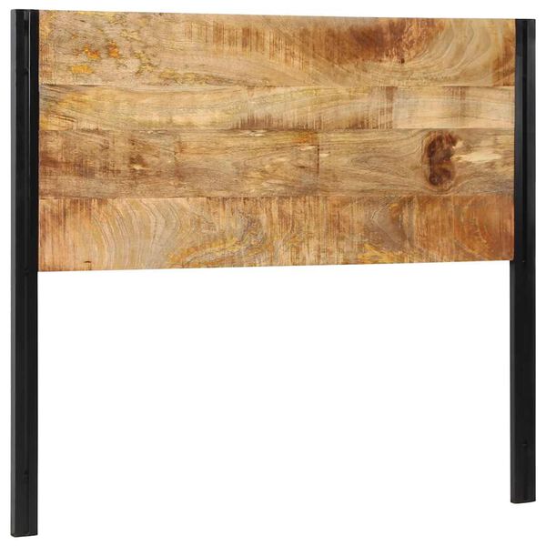 vidaXL Uzglavlje 120 cm Puno drvo Mango i željezo