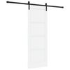 vidaXL Klizna vrata Bijelo 73,5 x 198,5 cm Čvrsto borovo drvo