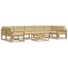 vidaXL Set vanjskih sofa 6 kom. Bijela i bež