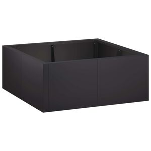 vidaXL Zid za zadržavanje 4 kom. 100 x 100 x 30 cm Čelik Crna