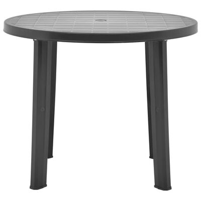vidaXL Vrtni stol antracit 89 cm plastični