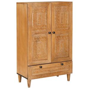 vidaXL Highboard 60 x 33 x 100 cm Čvrsto drvo manga