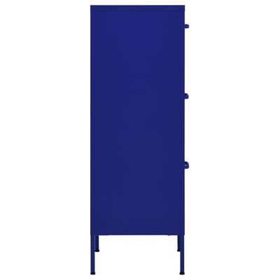 vidaXL Ormarić za pohranu modri 42,5 x 35 x 101,5 cm čelični