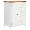 vidaXL Ormar od masivne hrastovine 76 x 52 x 105 cm