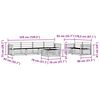 vidaXL Set vanjskih sofa 7 pcs Prirodna