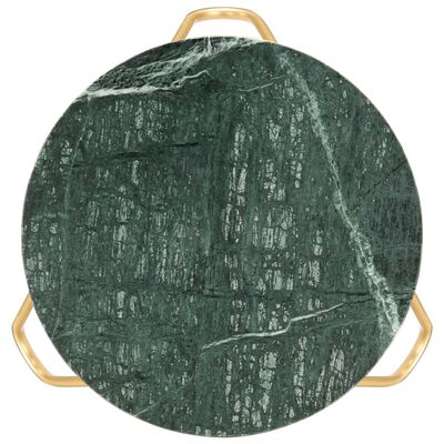 vidaXL Stolić za kavu zeleni 40x40x40 cm pravi kamen mramorne teksture