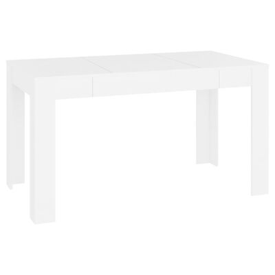 vidaXL Blagovaonski stol bijeli 140 x 74,5 x 76 cm konstruirano drvo