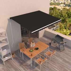 vidaXL Tenda na automatsko uvlačenje 450 x 350 cm antracit