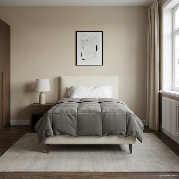 vidaXL Puni pokrivač za cijelu godinu Svijetlo siva 140 x 200 cm