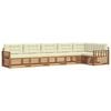 vidaXL Set vanjskih sofa s jastukom 6 pcs Prirodna i krem