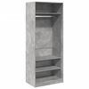 vidaXL Ormar siva boja betona 80x50x200 cm od konstruiranog drva