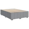vidaXL Krevet box spring s madracem svjetlosiva 160x200 cm tkanina