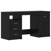 vidaXL Stol Crni hrast Konstruirano drvo 140 x 50 x 76 cm 2 kom.