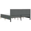 vidaXL Okvir kreveta s madracem Tamno siva 180 x 200 cm tkanina