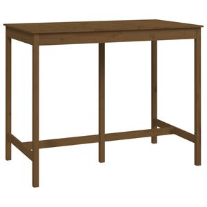 vidaXL Barski stol smeđa boja meda 140x80x110 cm od masivne borovine