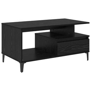 vidaXL Kava Stol Crni hrast 90 x 49 x 45 cm Konstruirano drvo