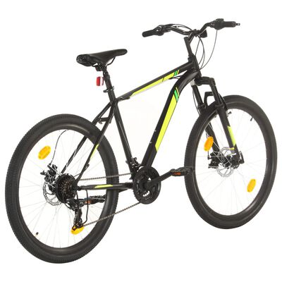 vidaXL Brdski bicikl 21 brzina kotači od 27,5 " okvir od 42 cm crni