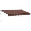 vidaXL Tenda na automatsko uvlačenje smeđa 350 x 250 cm