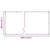 vidaXL Prozirna cerada s u&scaron;icama 2x8 m PVC