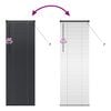 vidaXL Venecijanski zastore Crna 175 x 55 cm Aluminij