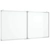 vidaXL Magnetna bijela ploča sklopiva 120 x 60 x 1,7 cm aluminijska
