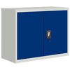 vidaXL Ormarić za spise svjetlosivi i plavi 90 x 40 x 70 cm čelični