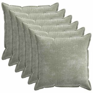vidaXL Presvlaka za jastuk 6 pcs HOUTEN Zelena 70 x 70 cm