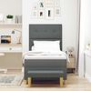 vidaXL Krevet s opruga kutije Tamno siva 80 x 200 cm tkanina